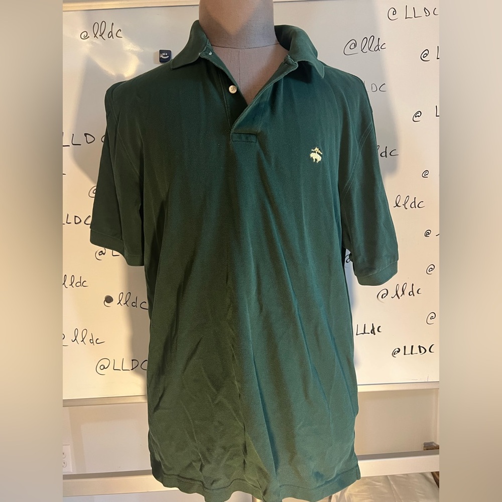Brooks Brothers Dark Green Cotton Polo